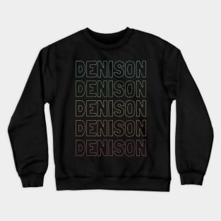 Denison Name Pattern Crewneck Sweatshirt